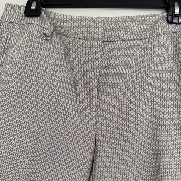 Adrianna Papell Taupe‎ Geo 1 Printed Kate Fit Dress Pants Size 10 - Image 5