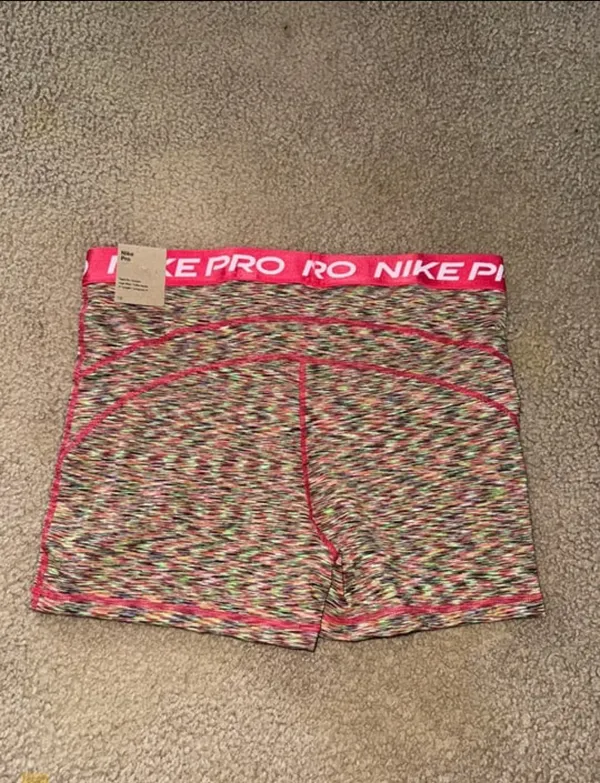 Nike Pro Pink 3” Spandex Shorts - Image 3