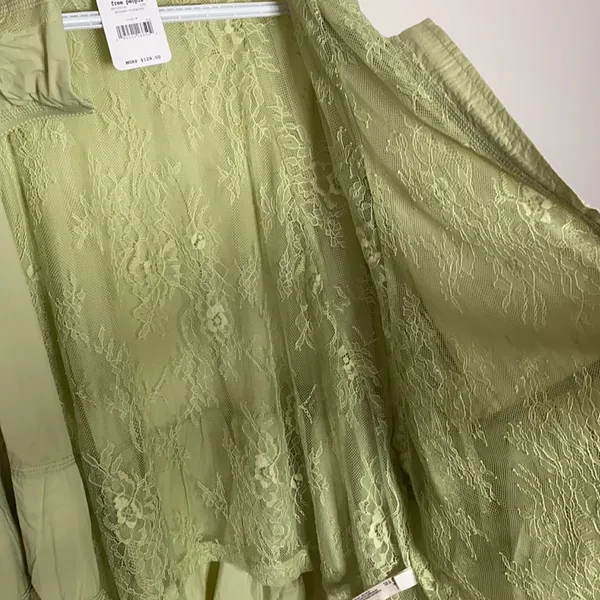 Free People Namaslay tiered ruffle jacket size M - Image 13