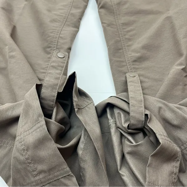 The North Face‎ Nylon Convertible Pant Womens 10 Regular Brown Green Hiking Pant - Image 9