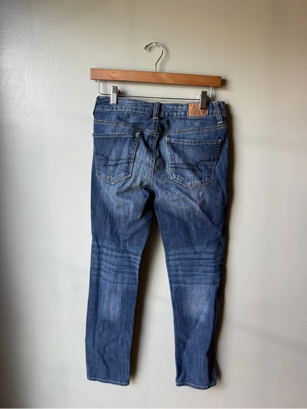 American Eagle Skinny Jeans Women’s Size 2 Short Medium Wash Stretch - Image 5