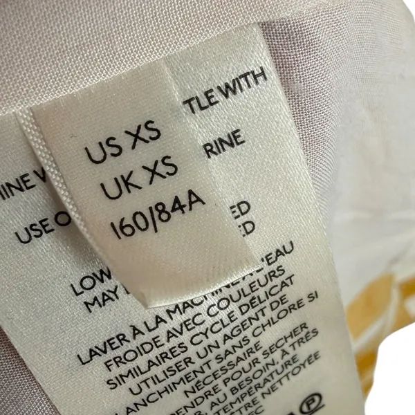 Anthropologie Maeve Cassandra Pintuck Flutter Sleeve Maxi Dress Yellow Size‎ XS - Image 14