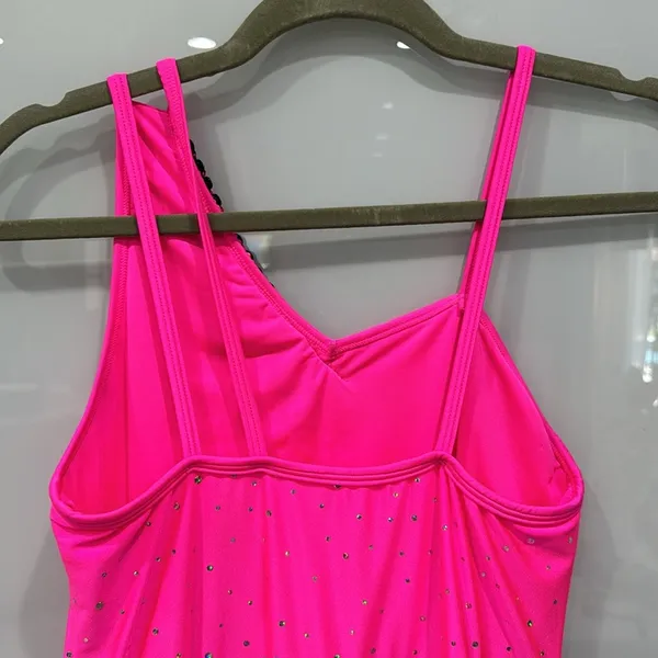 Revolution Dancewear Flapper Hot Pink Sequin Fringe Costume Dress Adult Sz M - Image 4