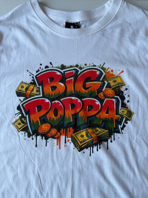 Black Horse Club “Big Poppa” Graphic T-Shirt – Adult Large - Image 2
