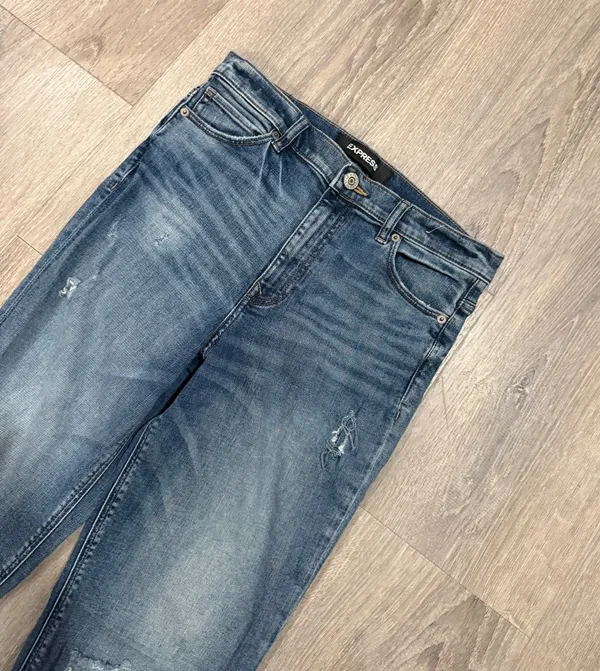 Express High-Rise Girlfriend Jeans - Image 2