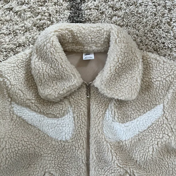 EUC Sportswear Swoosh Full Zip Jacket Sail Off White - Image 5