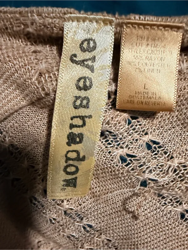 Eyeshadow Dusty Rose Ruffle Knit Cardigan - Image 2