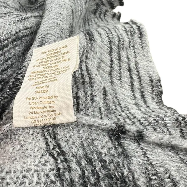 Free People Beach Cardigan Sweater Stripe Mohair Blend Gray Size‎ Small - Image 11