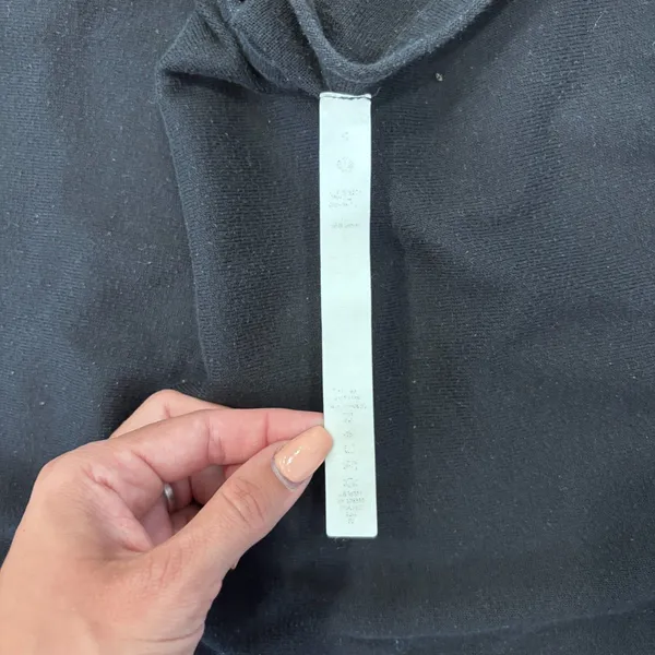 Lululemon Take It All In Cotton-Blend Ribbed Knit Sweater Black Women's Size 4 - Image 3