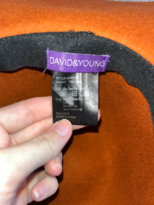 David And Young Wool Floppy Hat with Bow - Image 4