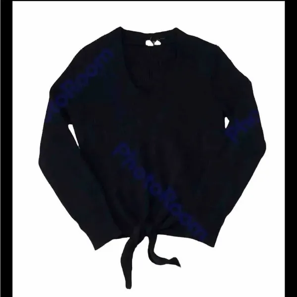 ✨Anthro Moth Rocio Ribbed Tie Front Sz XL Sweater✨ - Image 3