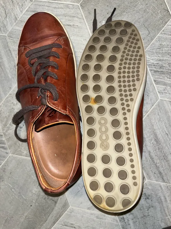 brown leather ECCO Soft sneakers  - Image 3