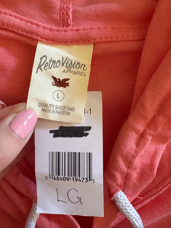 Life is Good NWT RetroVision Apparel Pink Lightweight Hoodie - Image 4
