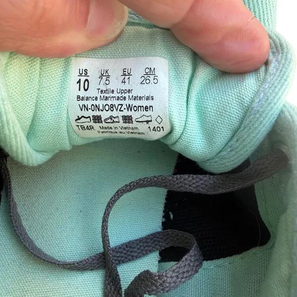 Vans Atwood Mint Green Canvas Low Top Sneakers Seafoam VN-0NJ08VZ Womens Size 10 - Image 2