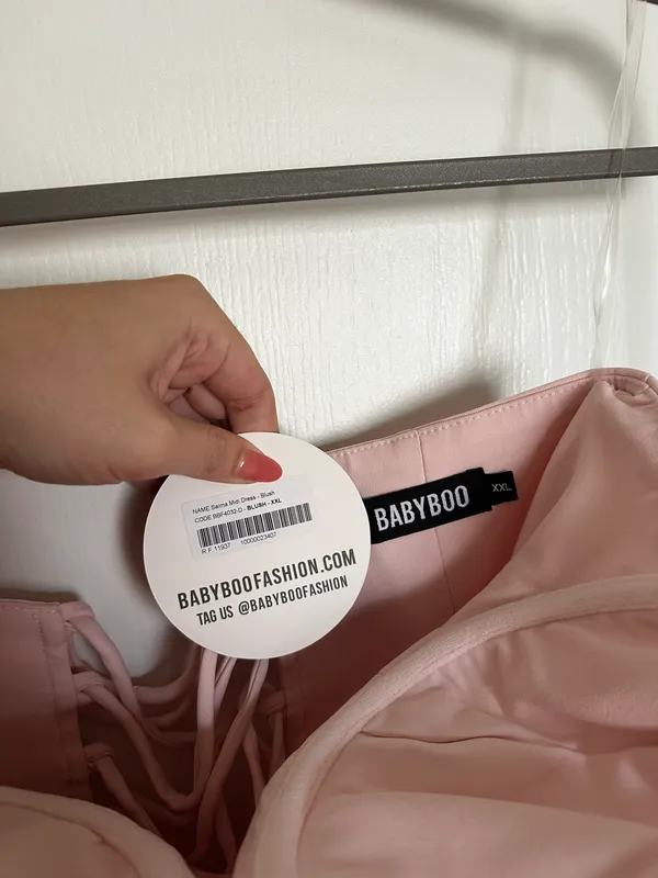 Babyboo SALMA MIDI DRESS - BLUSH - Image 7