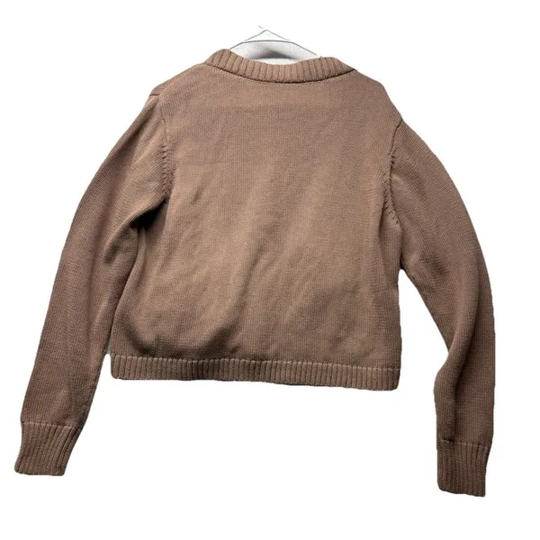 Tentree Cardigan Sweater Brown Organic Cotton Women XL Minimalist Gorpcore Boho - Image 7