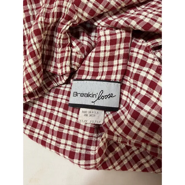Vintage Gingham Maxi Dress Cottagecore Plaid Prairie Western Boho‎ Size 11/12 - Image 4