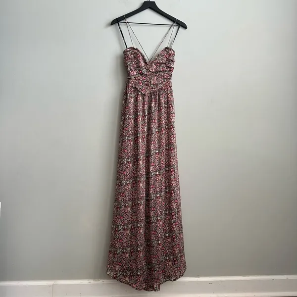 NEW For Love & Lemons Joelle Floral Maxi Dress M - Image 3