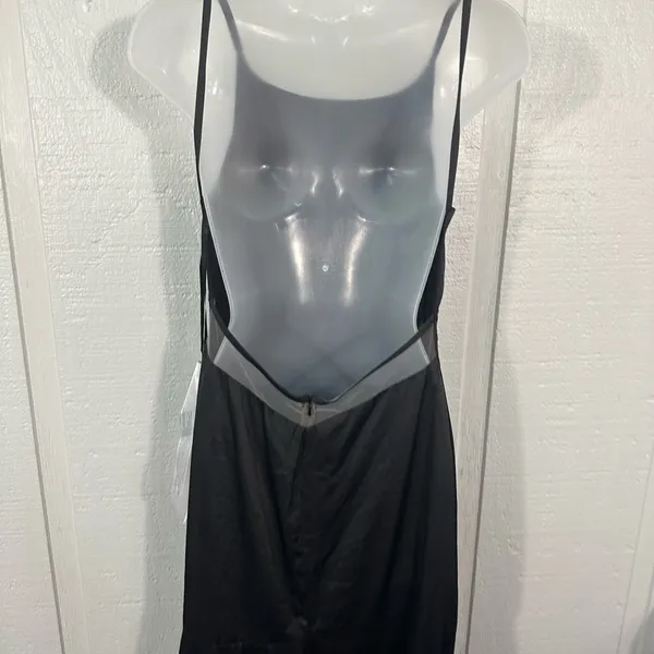 Leena For Mac Duggal Black Spaghetti Strap Dress Size 6 NWT - Image 5