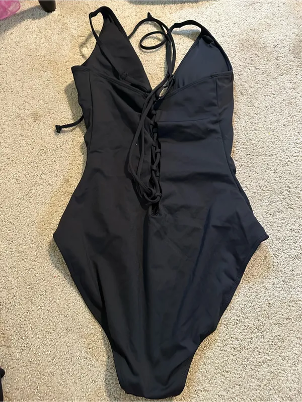 NWT TA3 Plungey one piece swimsuit black large regular - Image 3