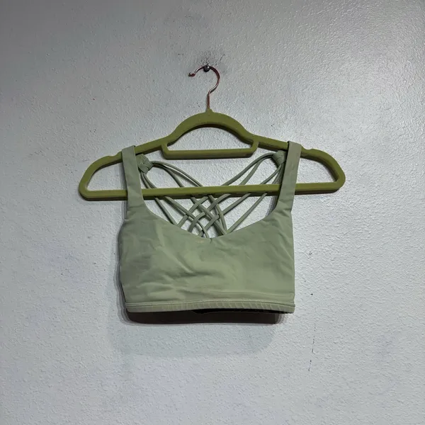 Lululemon Citra Lime Free To Be Serene Sports Bra Sz 8 - Image 4