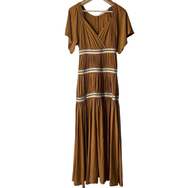 Limited Edition Zara NWOT women’s Studio Contrasting Gathered Dress - Image 3
