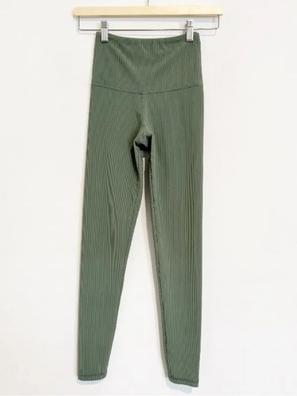 Strut‎ This Kendall Ribbed Leggings Small Athleisure Minimalist Clean Girl Gym - Image 2