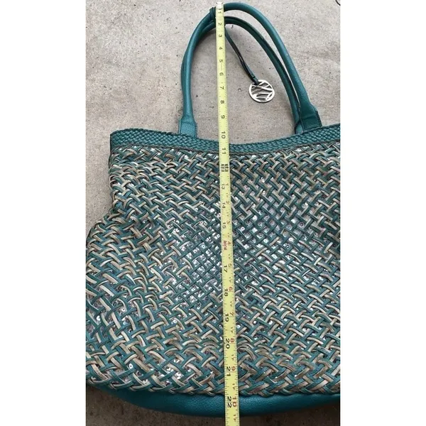 Vintage Style & Co. Sling Woven Blue Large Shoulder Bag Tote Women’s Purse - Image 4