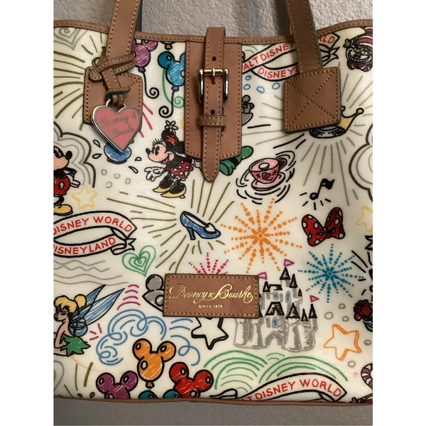 NWOT Dooney & Bourke Disney Parks Sketch Tote Satchel Handbag Large V2 2010 - Image 3