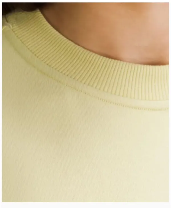 Lululemon Heavyweight Cotton T-Shirt Bodysuit Finch Yellow - Image 3