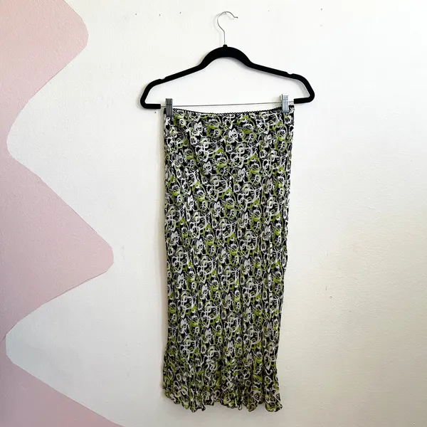 Style & Co Y2K Maxi Skirt‎ 2000s Abstract Boho Long Skirt Women's Flowy Sz 4 - Image 3