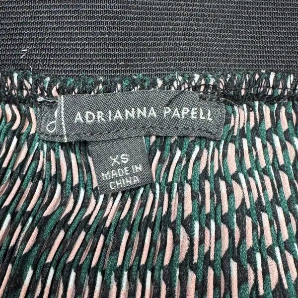 Adrianna Papell Black Pink Geometric Pleated Maxi Skirt‎ XS - Image 5