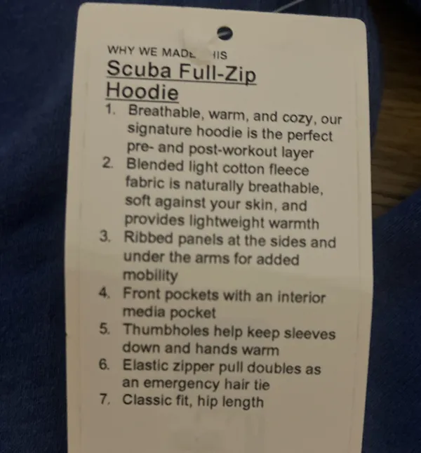 Lululemon Full-Zip Scuba Hoodie - Image 3