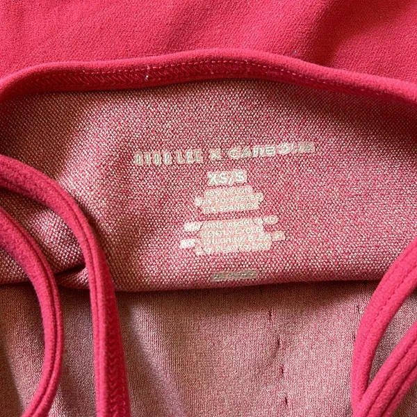 Dion Lee X carbon 38 pink crop tank - Image 3