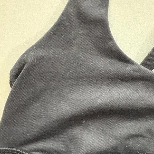 Lululemon Black Strappy Back Sports Bra Women's Size 4 Workout Yoga Athletic‎ - Image 2