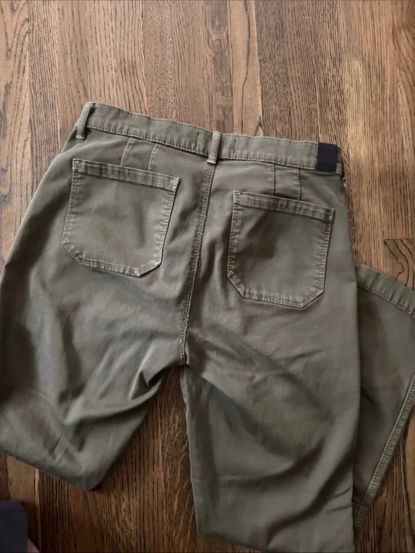 Vince Olive Green Workwear Pants - Image 4