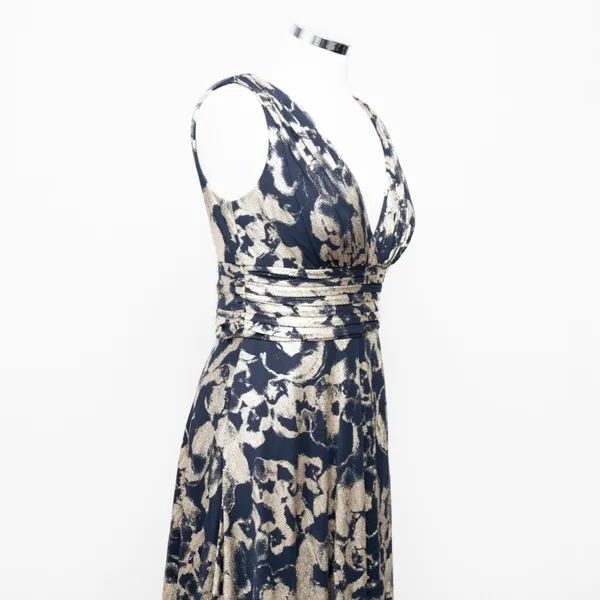 Betsy & Adam - Foil Print Sleeveless Mesh Gown‎ - Image 9