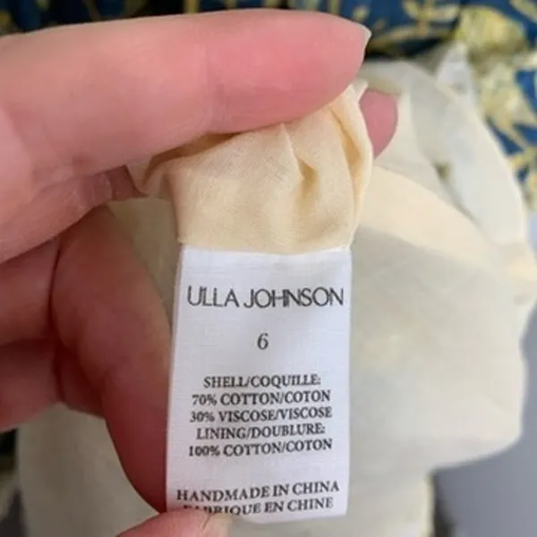 Ulla Johnson Annisa Dress in Lanai Midi Summer Womens Size 6 - Image 16