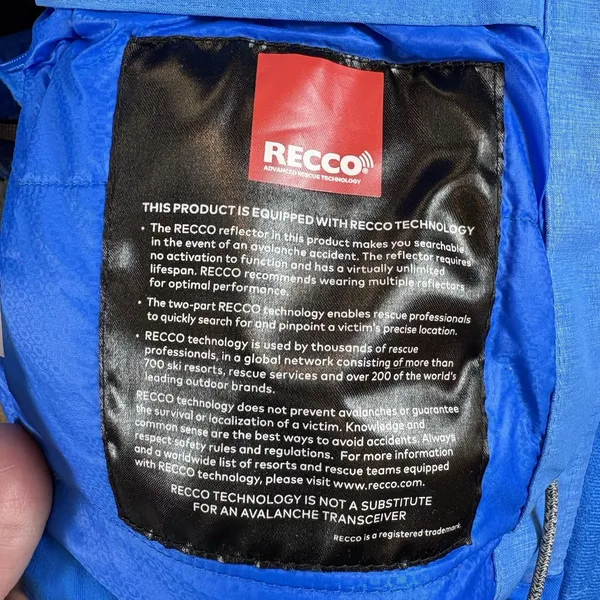 Athleta RECCO Rescue Technology Maribel Ski Jacket Women's‎ Size M Blue - Image 9