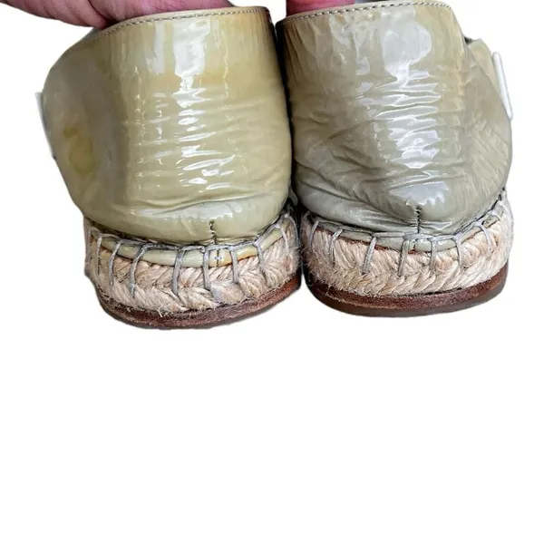 BRUNELLO CUCINELLI Green Patent Leather Espadrilles 36.5 - Image 5