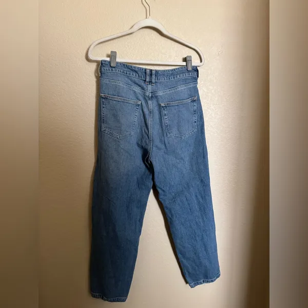 PILCRO reworked high rise tapered jeans size‎ 29 in blue barrel balloon - Image 7