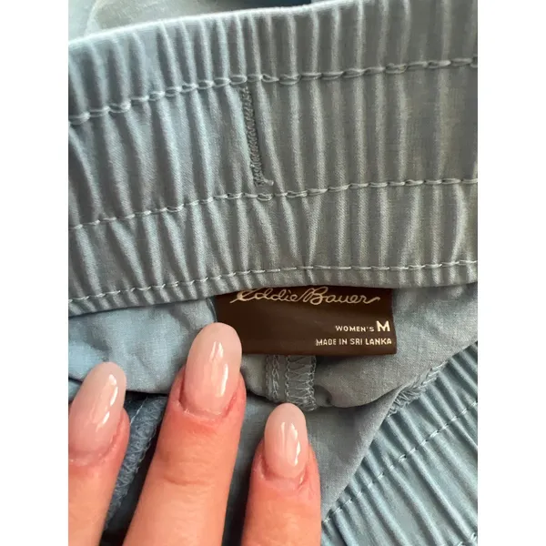 Eddie Bauer Light Blue Athletic Shorts Women's Running Workout 87% Polyester - Image 5