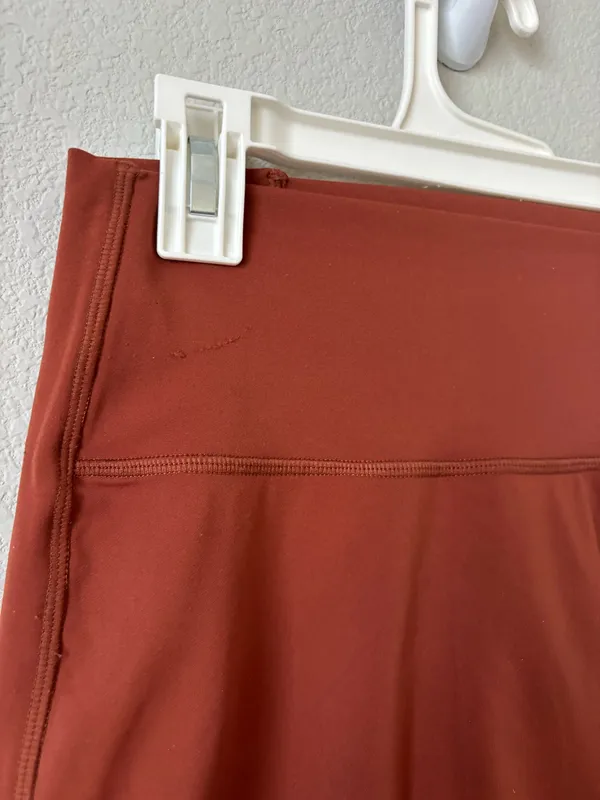 Dark Orange Alphalete Seamless Leggings - Image 5