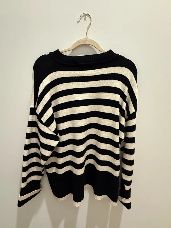 zara striped oversized sweater - Image 3