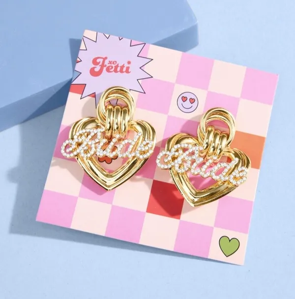 Etsy XO Fetti Gold Bride Earrings - Image 5