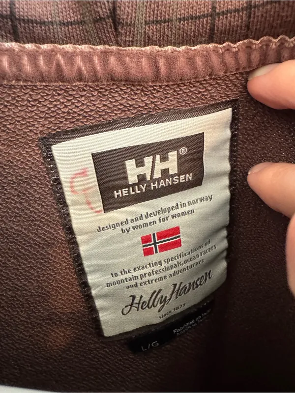 Helly Hansen Plaid Brown And Blue Zip-up Jacket - Image 6