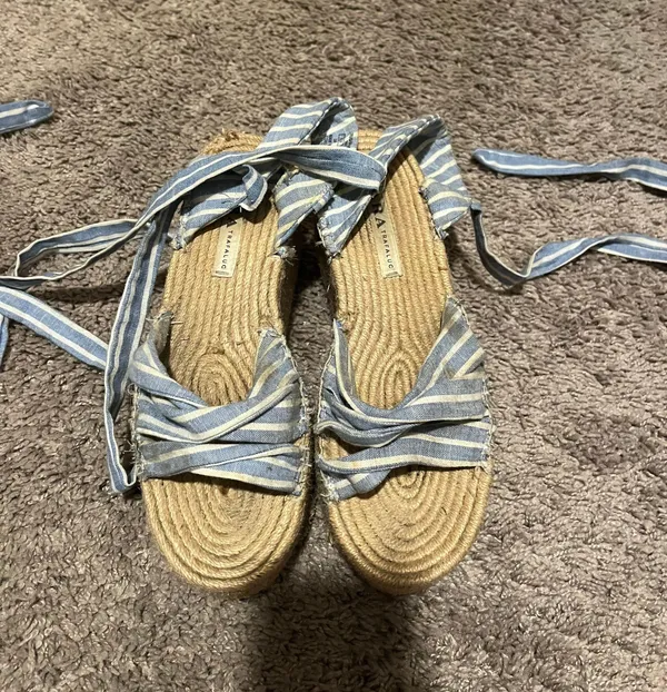 ZARA Lace Up Espadrilles - Image 2