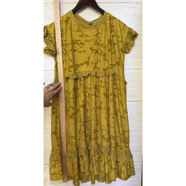 by Anthropologie Ruffle Knit Mini Dress - Size - XS - Image 8