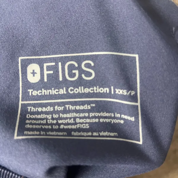 FIGS Woman Size‎ XXS Navy Blue Medical Pregnancy Srub Pants P0 3699 - Image 4