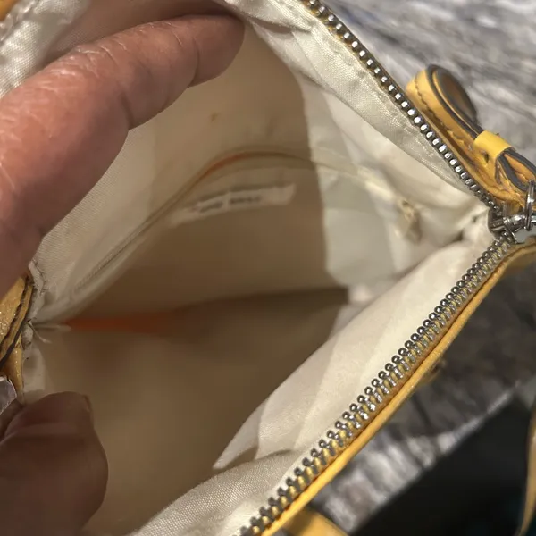 Nine West Yellow Faux Leather Crossbody Bag - Image 5